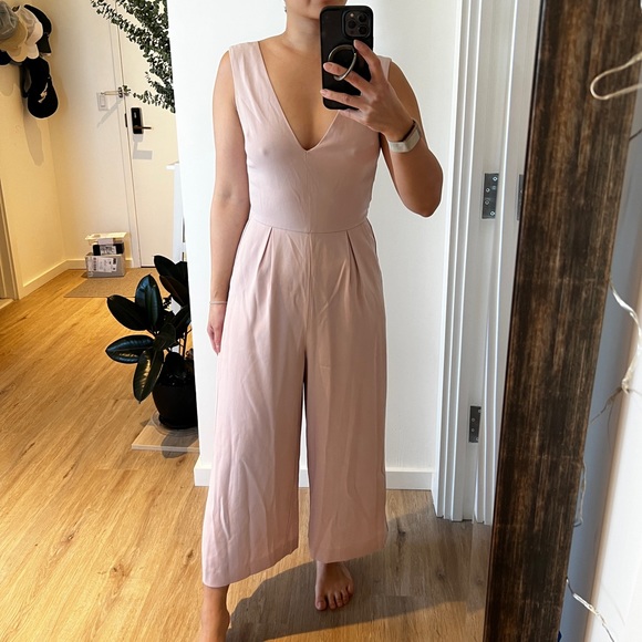 Aritzia Pants - Aritzia Babaton Marcus Wide-leg, V-neck Jumpsuit sz 2